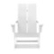 Merrick Lane Wellington UV Treated All-Weather Polyresin Adirondack Rocking Chair for Patio, Sunroom, Deck and More